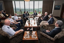 Adm. Samuel J. Paparo, commander of U.S. Indo-Pacific Command, meets with Shinjirō Koizumi, Japanese Minister of Defense, at USINDOPACOM headquarters, Camp H.M. Smith, Hawaii, Jan. 12, 2026.