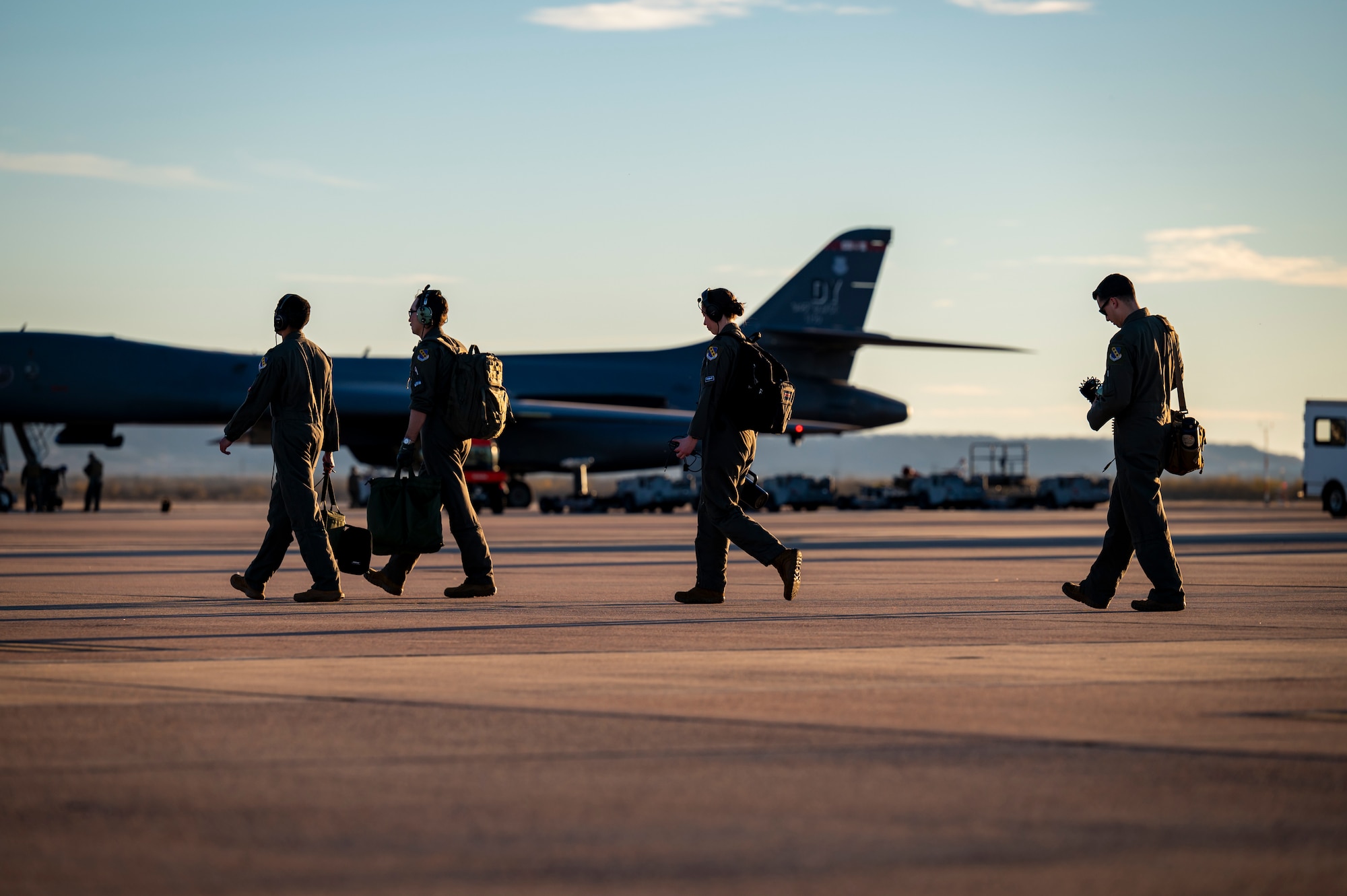 A photo of an B-1B Lancer aircraft