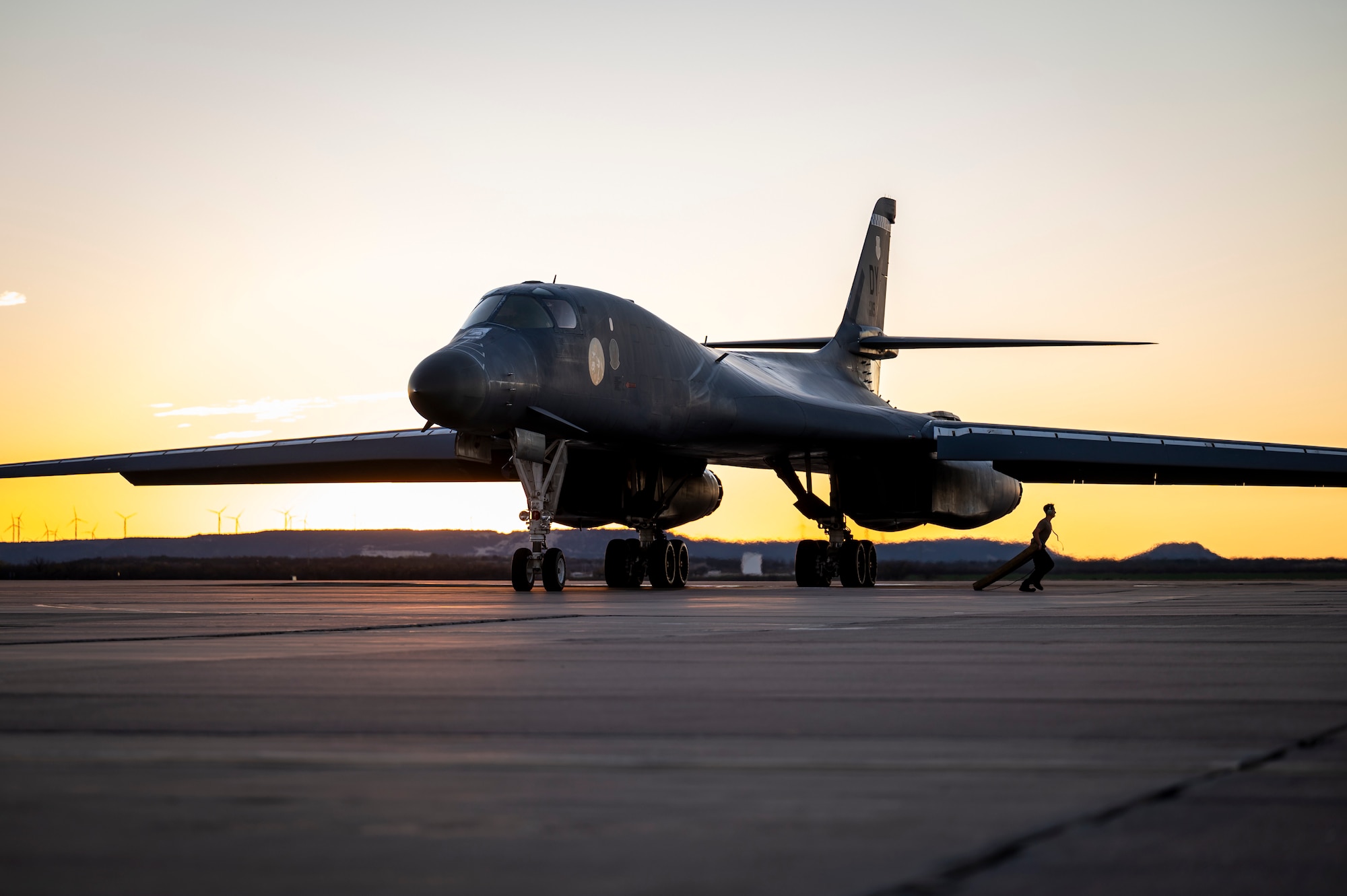 A photo of an B-1B Lancer aircraft