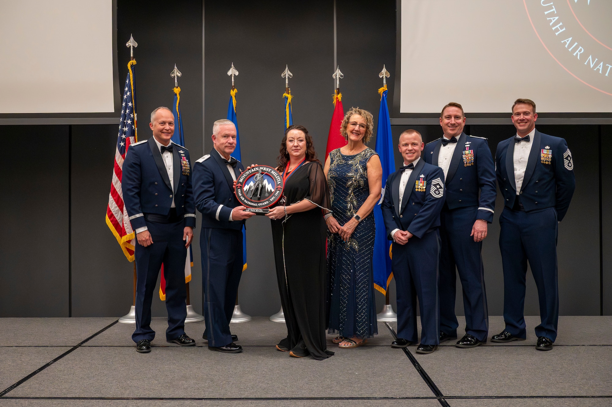 The Utah Air National Guard celebrated its Airmen of the Year during a banquet held in their honor at the Zions Bancorporation’s Midvale Technology Campus on Jan. 10, 2026, in Midvale, Utah. The Utah Air National Guard Airman, NCO, Senior NCO, and First Sergeant winners will compete nationally with the opportunity to compete at the National Guard and Air Force Level to be one of the Air Force's Twelve Outstanding Airman of the Year.