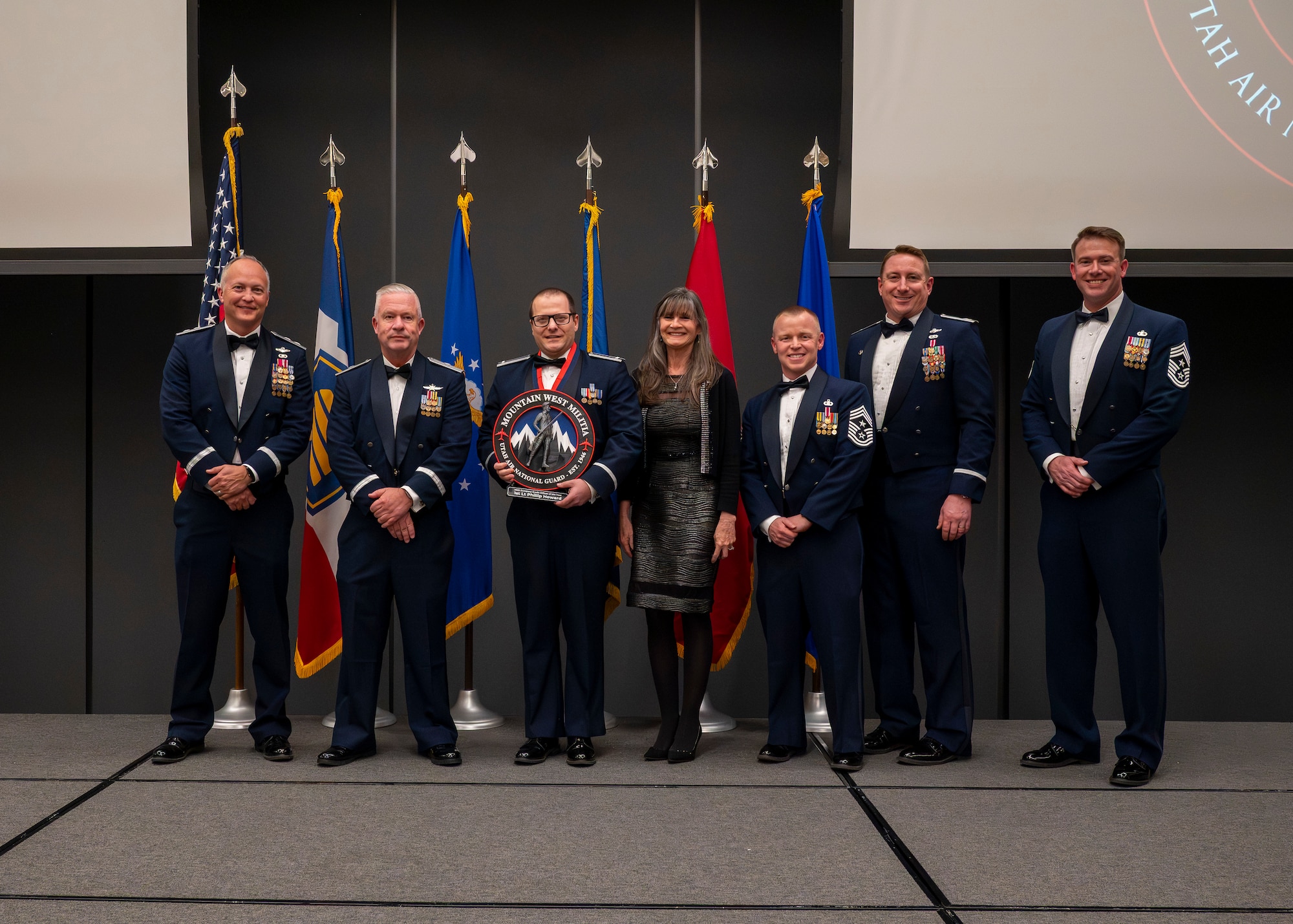 The Utah Air National Guard celebrated its Airmen of the Year during a banquet held in their honor at the Zions Bancorporation’s Midvale Technology Campus on Jan. 10, 2026, in Midvale, Utah. The Utah Air National Guard Airman, NCO, Senior NCO, and First Sergeant winners will compete nationally with the opportunity to compete at the National Guard and Air Force Level to be one of the Air Force's Twelve Outstanding Airman of the Year.