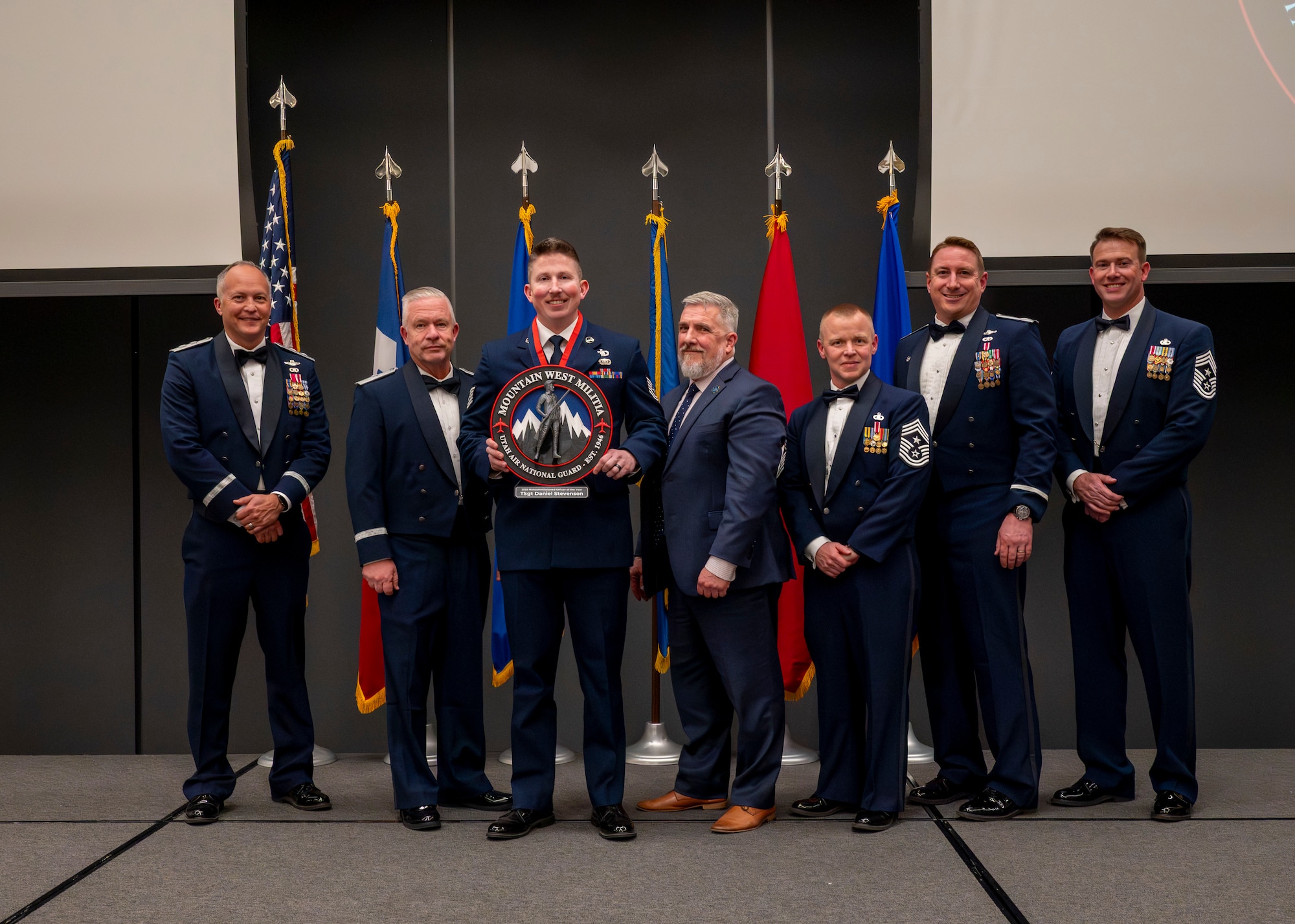 The Utah Air National Guard celebrated its Airmen of the Year during a banquet held in their honor at the Zions Bancorporation’s Midvale Technology Campus on Jan. 10, 2026, in Midvale, Utah. The Utah Air National Guard Airman, NCO, Senior NCO, and First Sergeant winners will compete nationally with the opportunity to compete at the National Guard and Air Force Level to be one of the Air Force's Twelve Outstanding Airman of the Year.