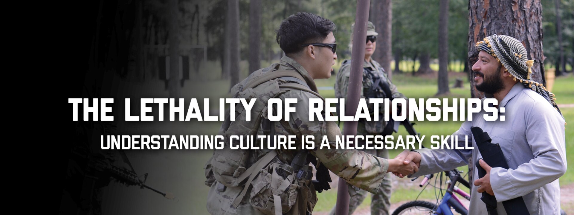 Students from the U.S. Army John F. Kennedy Special Warfare Center and School participate in Operation Sluss-Tiller, the culmination exercise for Soldiers trying to become Civil Affairs Soldiers. (U.S. Army photo by K. Kassens)