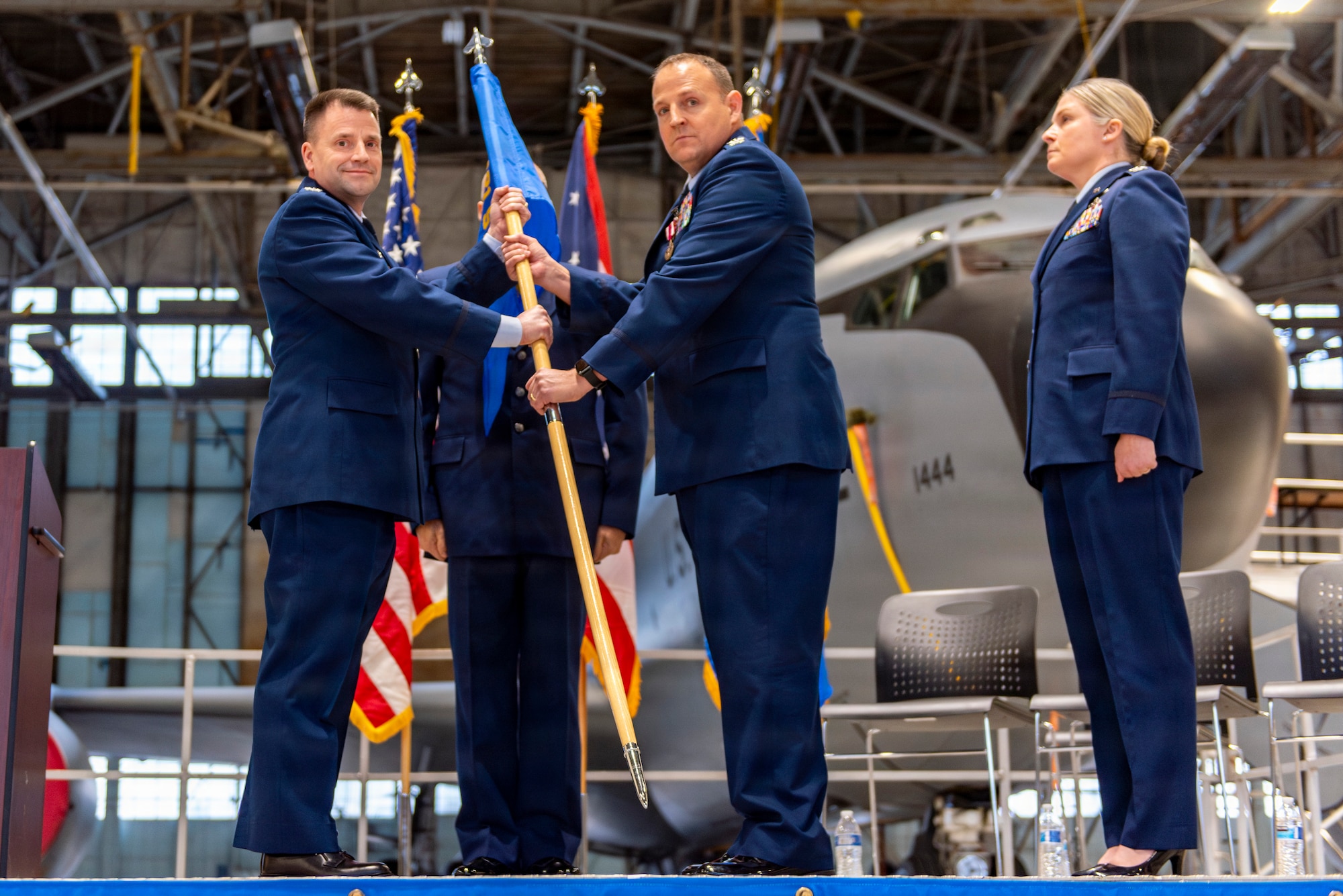 Change of command ceremony.
