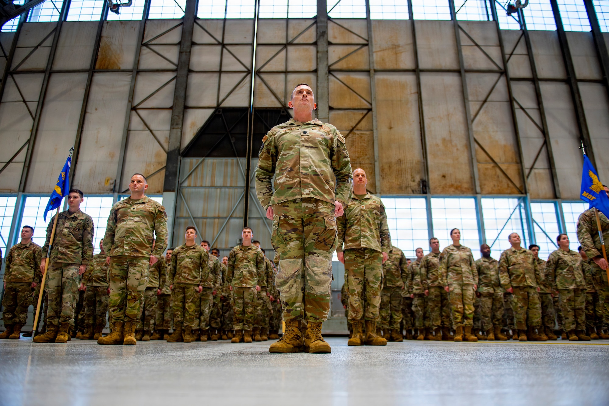 Change of command ceremony.
