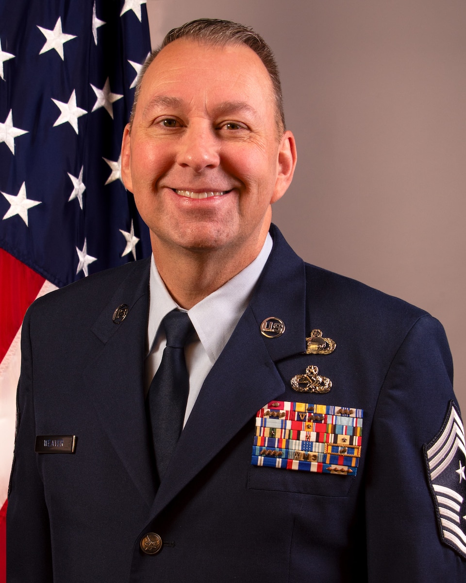Chief Master Sgt. Keith Weaver, 188th Wing Command Chief Master Sgt. serves as the senior enlisted leader for the wing.