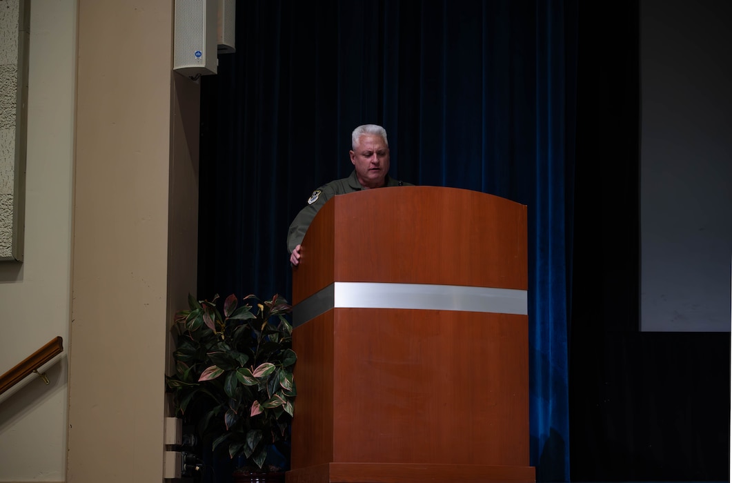 a person speaks to an audience