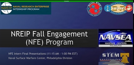 Naval Surface Warfare Center, Philadelphia Division (NSWCPD) hosted the 2025 Naval Research Enterprise Internship Program (NREIP) Fall Engagement (NFE) final presentations, where 14 students from 13 universities showcased innovative Navy STEM projects developed in collaboration with NSWCPD engineers.