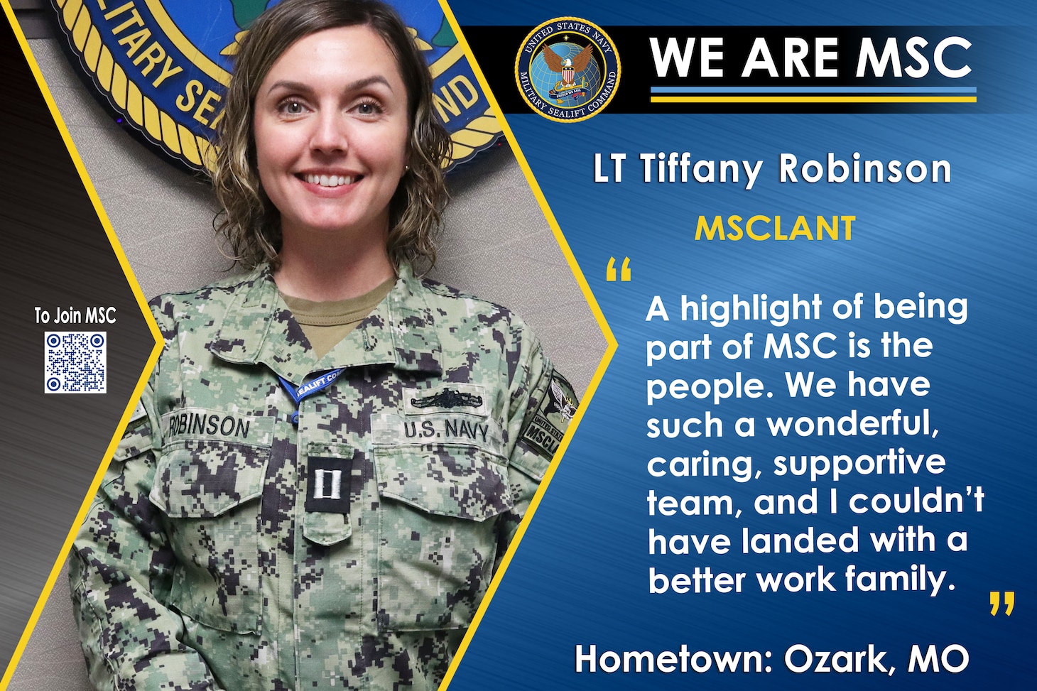 We Are MSC: LT Tiffany Robinson