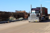 The U.S. Army Corps of Engineers contractors install border panels at the east end of the BMGR-1 project site near Yuma, Arizona, Jan 14. USACE is replacing permanent border barriers along the southern border of the U.S. at the direction of the U.S. Army by the Secretary of War, in response to the presidential national emergency declaration dated Jan. 20, 2025, authorizing the use of Section 2803 of Title 10, U.S. Code. (No one in this image crossed the international border)
