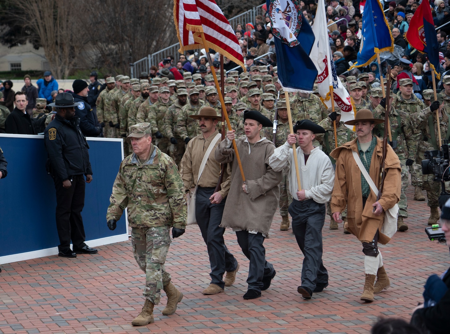 VNG parade element marches at ceremony