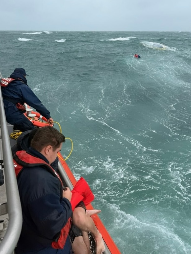 Coast Guard rescues boaters from capsized vessel off Ponce Inlet