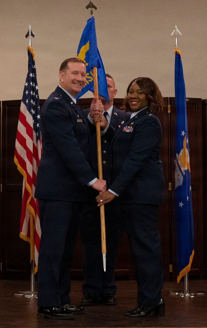 Lt. Col. Cindy N. Storoy Assumes Command of 433rd Mission Support Group