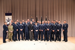 U.S. Space Force Guardians attend the kickoff ceremony for the Captain’s Leadership Course, a four-week resident professional military education program led by Space Training and Readiness Command’s Delta 13 Detachment 2 in partnership with Texas A&M University in College Station, Texas, Jan. 20, 2026. The professional military education course is conducted in partnership with Texas A&M’s Bush School of Government and Public Service and is designed specifically for the space domain.