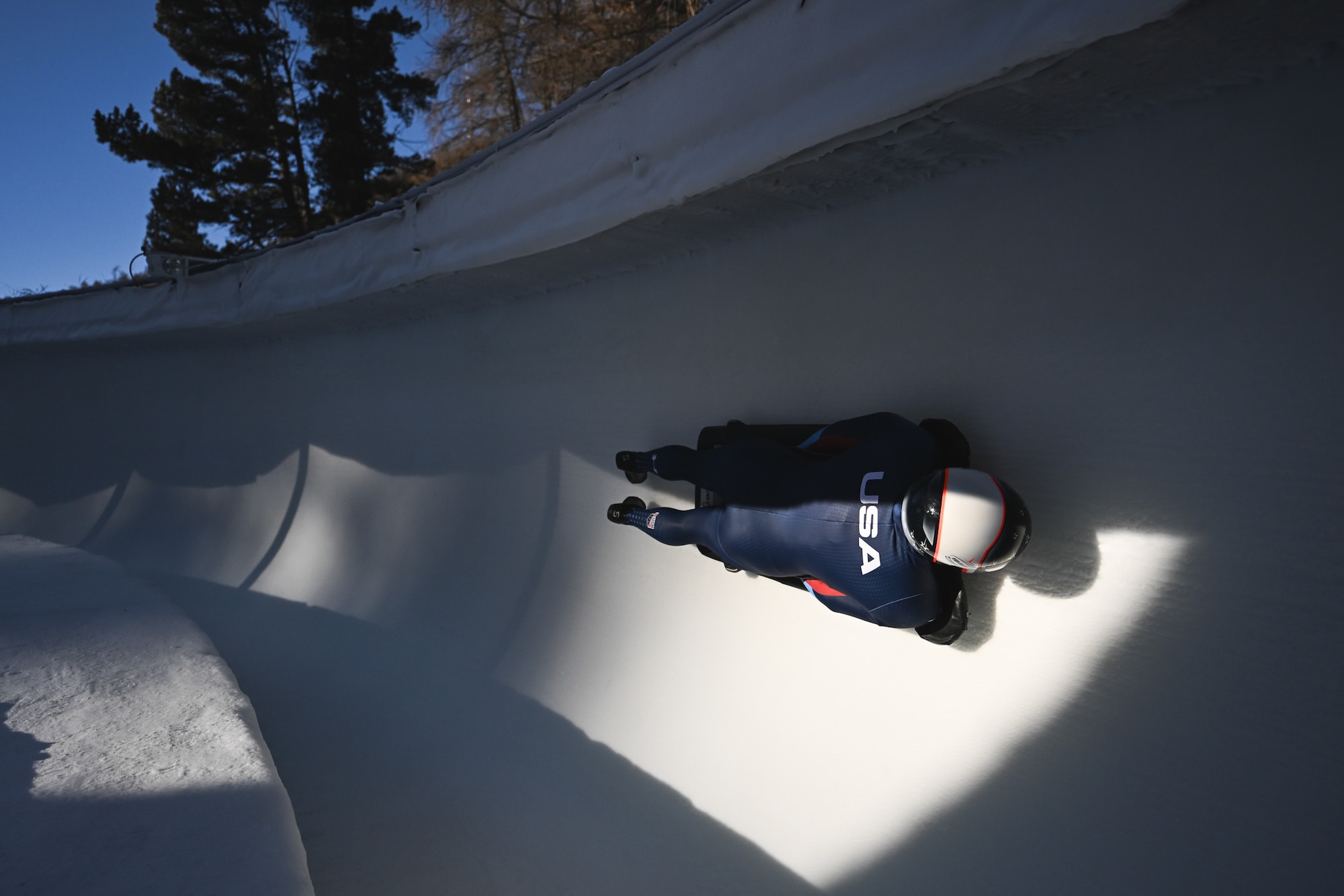 Team USA Bobsled Skeleton 2026 Olympic Team Kelly Curtis (Courtesy graphic by Abby Slenker)