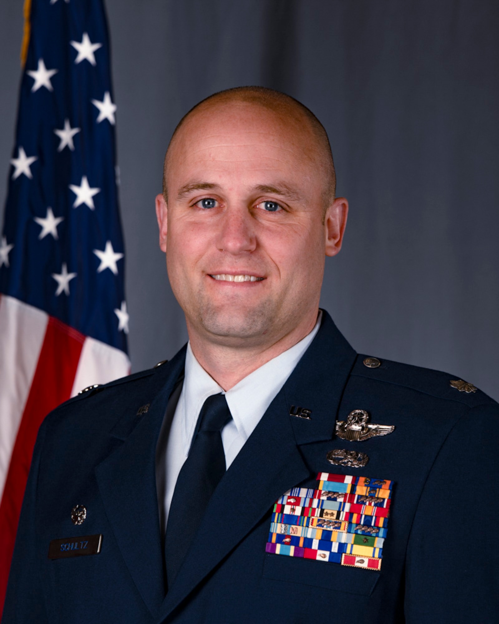 Lt. Col. Steven Schultz Official 8x10 Bio photo.