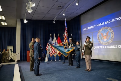 DTRA Leadership at JMUA Ceremony at DTRA Headquarters