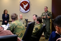 photo US Air Force Airmen and Royal Norwegian Air Force members standing and talking