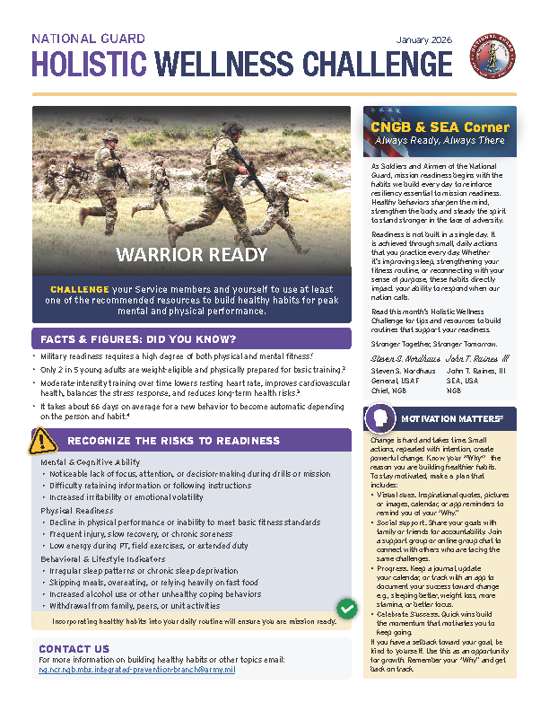 Holistic Wellness Challenge - Warrior Ready