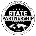 State Partnership Program logo. Graphic by Department of War.