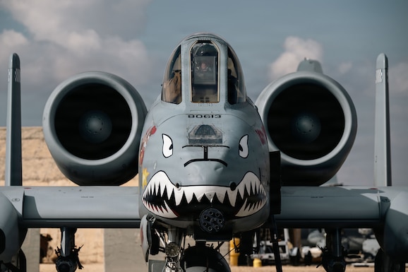 U.S. Air Force Capt. Josiah Bierle, 75th Expeditionary Fighter Squadron pilot, awaits takeoff in the U.S. Central Command area of responsibility, Dec. 30, 2025. Stationing A-10s in the CENTCOM AOR reinforces U.S. commitment to regional stability and strengthens deterrence against potential threats. (U.S. Air Force photo by Senior Airman Jonah Bliss)