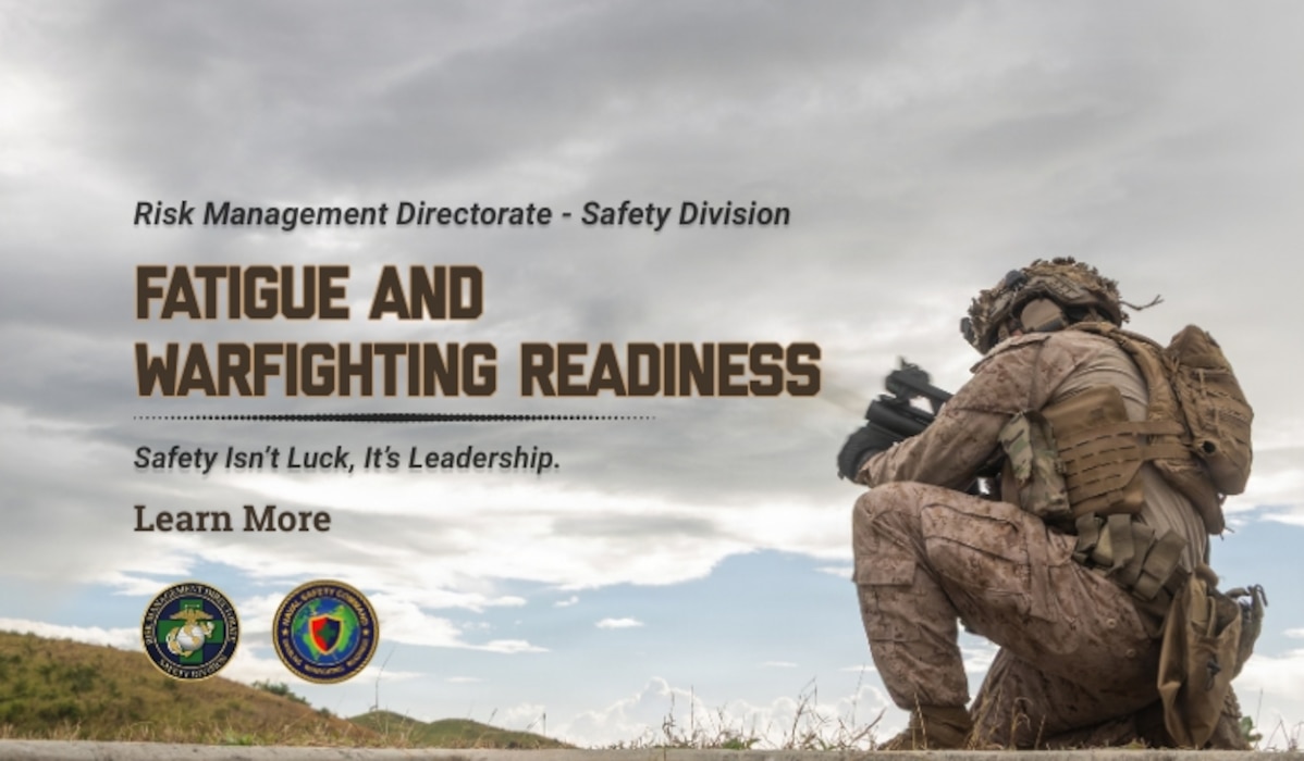 Fatigue and Warfighting Readiness campaign graphic