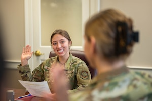 Airman reads official statement