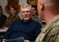 Discussions focused on the scale of construction, sustainment challenges, and modernization efforts required to support Sentinel fielding. (U.S. Air Force photo by Airman 1st Class Nicholas Rowe)