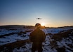 U.S. Soldiers assigned to 1st Battalion, 4th Infantry Regiment, Joint Multinational Readiness Center, operate a small unmanned aircraft system during the Drone Validation Course at the JMRC in Hohenfels, Germany, Jan. 21, 2026. The course trains opposing forces Soldiers to employ reconnaissance and first-person view drone capabilities to replicate modern battlefield threats during rotational training. (U.S. Army photo by Spc. Adrian Greenwood)