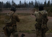 U.S. Navy EOD technicians participate in a live-fire exercise in Finland during Freezing Winds 25 on November 25, 2025.