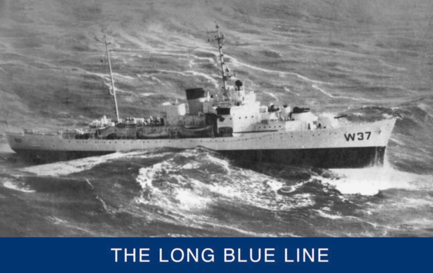 A Coast Guard cutter encounters heavy seas while steaming to its Pacific Ocean Station duty. (U.S. Coast Guard)