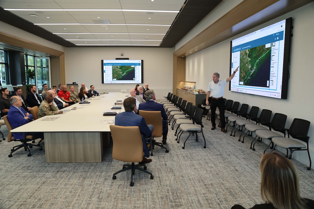 The Honorable Mr. Telle, along with U.S. Army Major General Jason Kelly, the USACE Deputy Commander for Civil and Emergency Operations, met with Port of Houston officials to discuss the Houston Ship Channel (HSC) Improvement Project—locally known as Project 11. The Port of Houston is the local, non-federal sponsor for the project and is partnering with the USACE Galveston District to expand the channel.