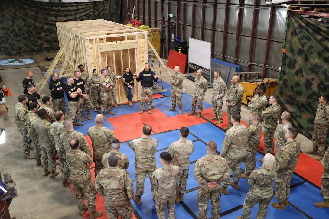 Providing a portable indoor arena at Devens RFTA
