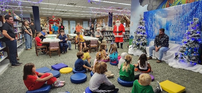 Information Technology Specialist Craig McCrea, a Strategic Weapons Facility, Atlantic (SWFLANT) employee, explains how binary is used for computer programming to a room full of students at the Camden County Public Library in Kingsland, Ga., on Dec. 17, 2025.  SWFLANT hosted a STEM Story Time event at the library where K-12 students learned about basic coding principles and how to apply them to real-life naval operations. 

SWFLANT is one of two sites responsible for the Navy’s strategic assets. Its mission is to deliver safe, secure and effective sea-based strategic deterrence to Ohio-class ballistic missile submarines. The command also supports the reconfigured guided missile submarines, which carry Tomahawk cruise missiles.
