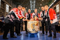 "Kagami Biraki" ceremony during SRF-JRMC’s 2026 New Year celebration on Jan. 16.