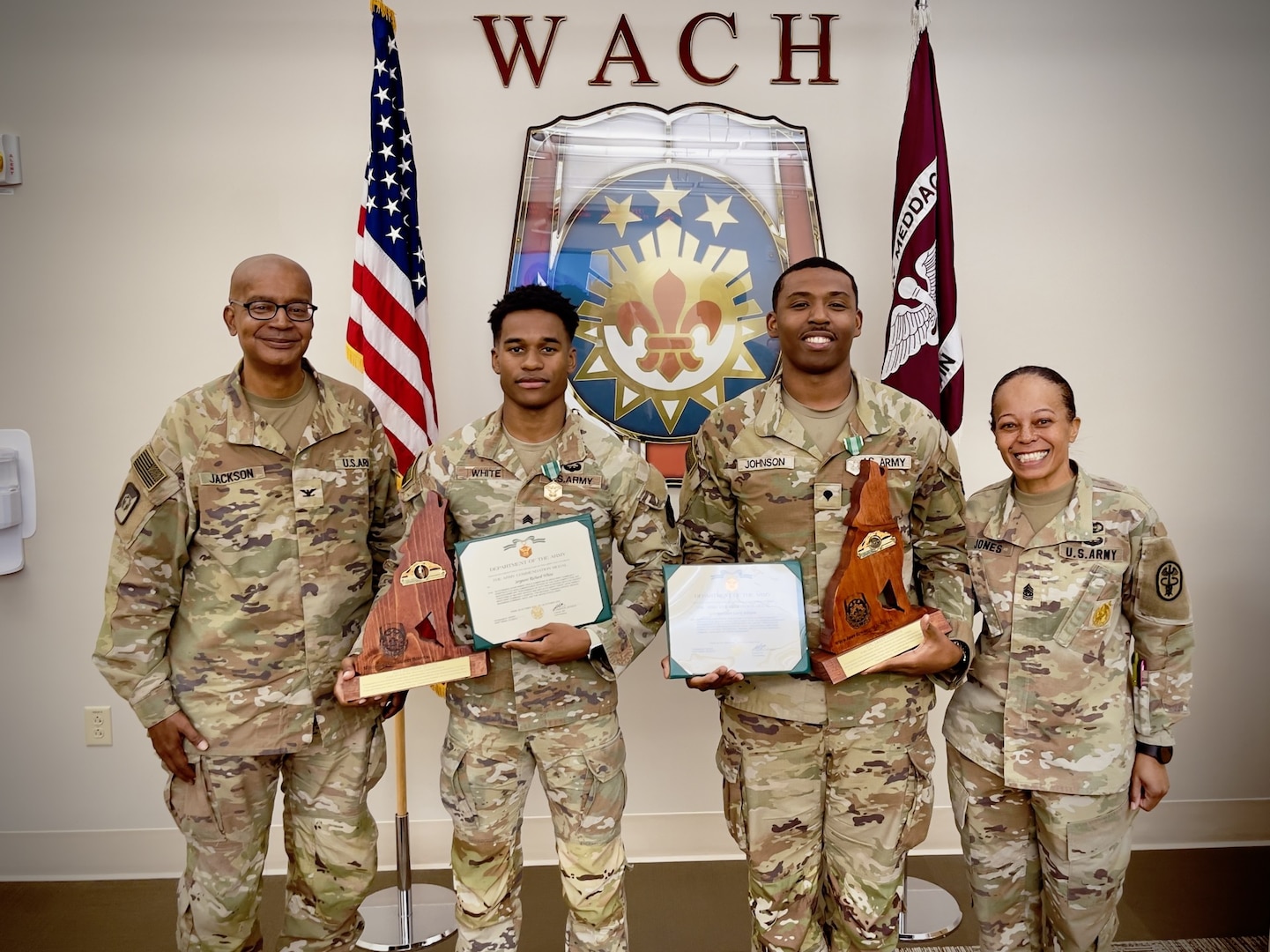 WACH announces its 2025 Soldier of the Year and Noncommissioned Officer of the Year: SPC Larry Johnson and SGT Richard White.