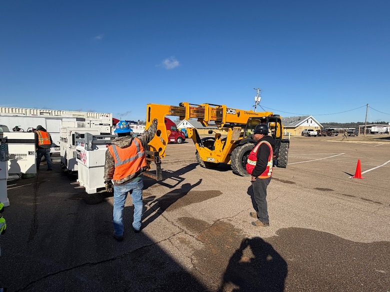 VICKSBURG, Miss – The U.S. Army Corps of Engineers (USACE) is repositioning an Emergency Power Planning and Response Team (PRT) to support the Mississippi Emergency Management Agency (MEMA) in response to recent emergency conditions caused by the January 2026 Winter Storm.

"Our communities throughout the country are experiencing major hardship from Winter Storm Fern and many Americans are unfortunately without power. The U.S. Army Corps of Engineers are supporting each state’s efforts to get all critical infrastructure back online as fast as possible, and the Corps won’t stop working for our communities until the job is complete,” said Adam Telle, Assistant Secretary of the Army for Civil Works.