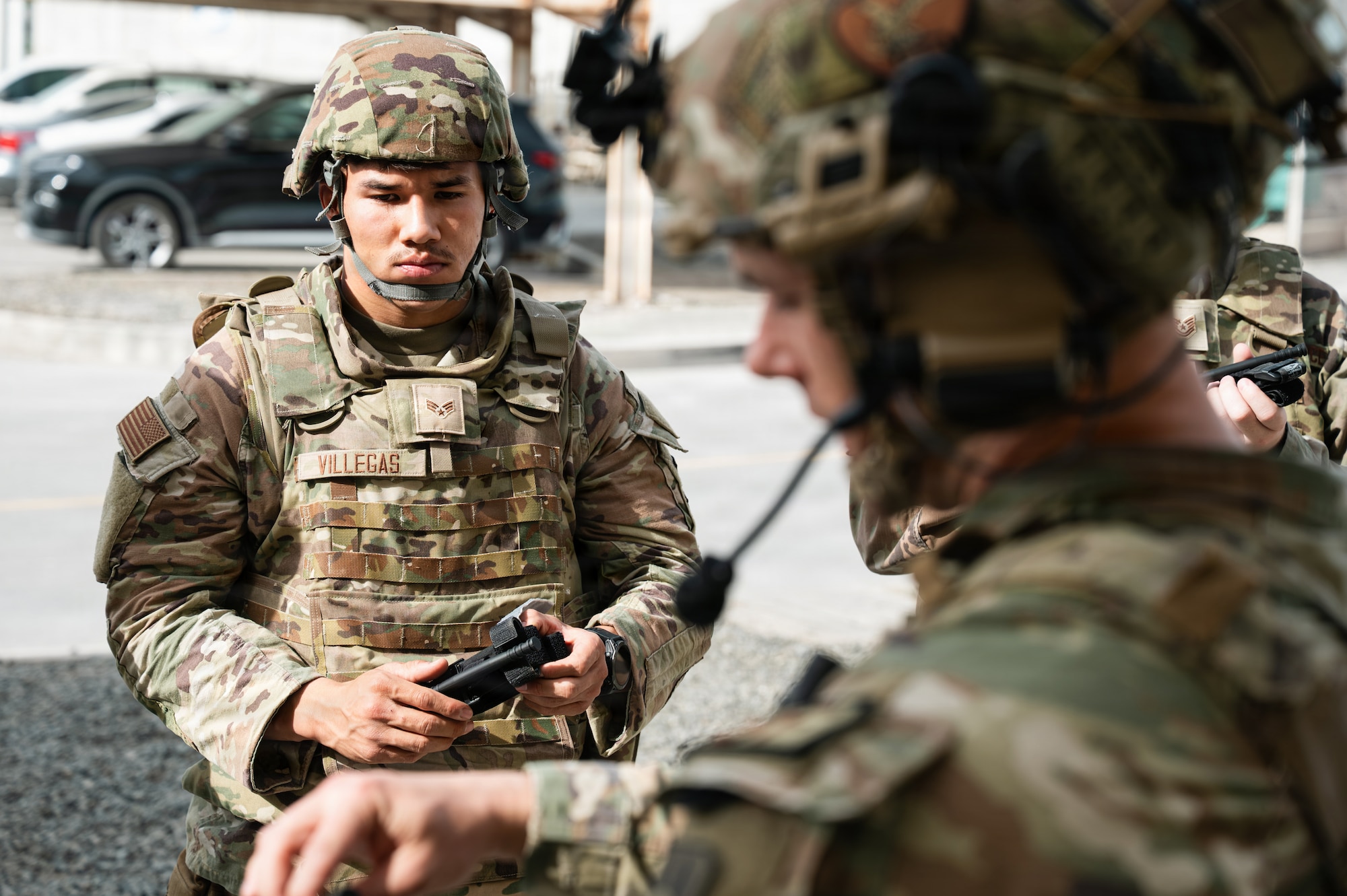 person trains for emergencies