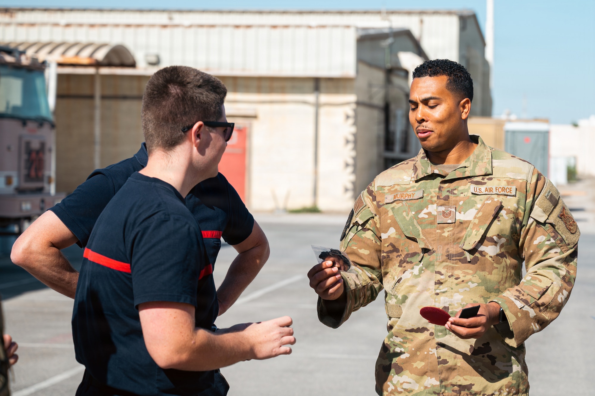firefighters tour facilities