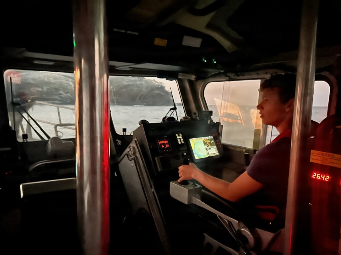 Coast Guard and agency partners are searching for a man in the water who was last seen fishing on near Kilauea, Hawaii. (U.S. Coast Guard photo, courtesy Station Kauai)