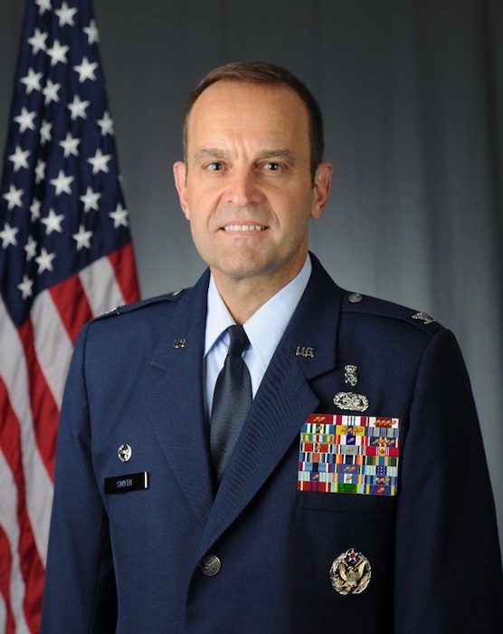This is the official portrait of Col. Vito S. Smyth.