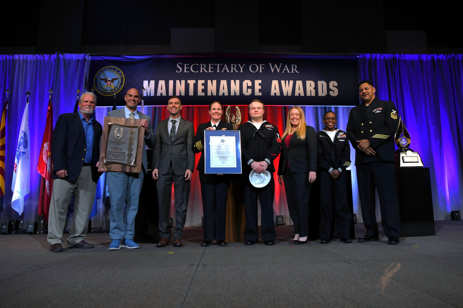 Forward Deployed Regional Maintenance Center (FDRMC) won the medium-sized field-level Secretary of War Maintenance Award for the outstanding work generating warfighting readiness in Fiscal Year 2024. Presented during the Department of War Maintenance Symposium in Phoenix, Ariz. on Jan. 22, 2026, this prestigious award recognizes the six best field-level maintenance organizations from the entire joint force for outstanding performance and impact.