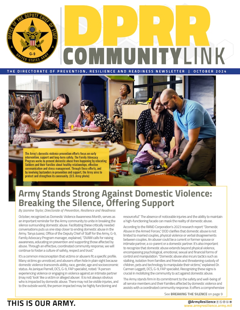 DPRR Community Link Newsletter - October 2024