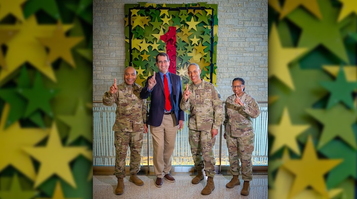 U.S. Representative Derek Schmidt visited Irwin Army Community Hospital as part of his Jan. 26 tour of the 1st Infantry Division and Fort Riley. . .