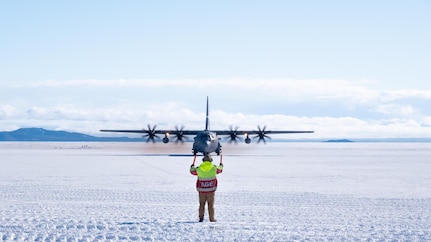 The Nevada Air National Guard's High Rollers arrive in Antarctica Dec. 18, 2024, to support the annual U.S. military mission in Antarctica.
