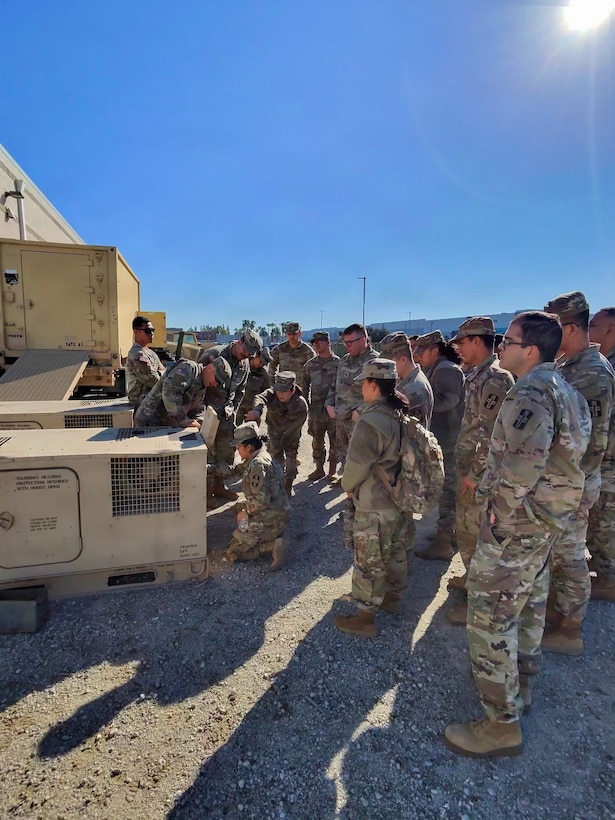 Army Reserve Soldiers with 380th Hospital Center build power-generator skills essential to readiness