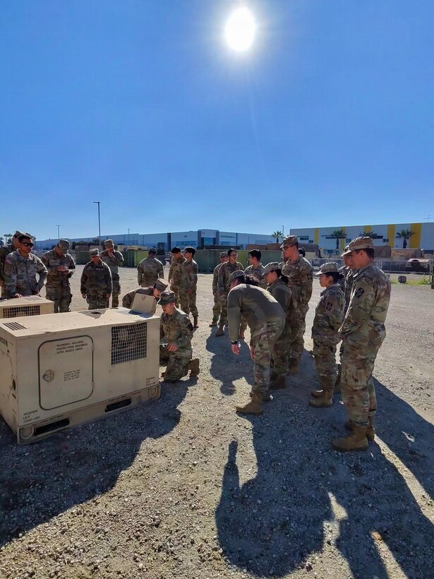Army Reserve Soldiers with 380th Hospital Center build power-generator skills essential to readiness
