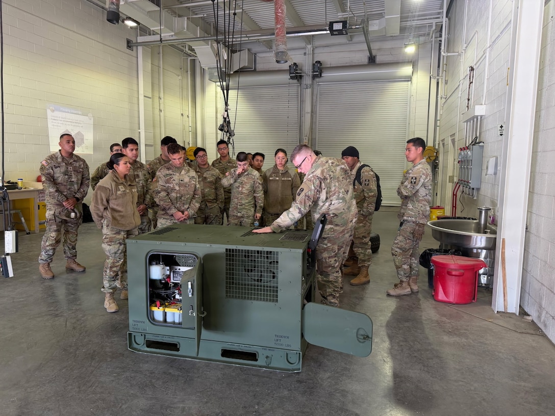 Army Reserve Soldiers with 380th Hospital Center build power-generator skills essential to readiness