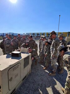 Army Reserve Soldiers with 380th Hospital Center build power-generator skills essential to readiness