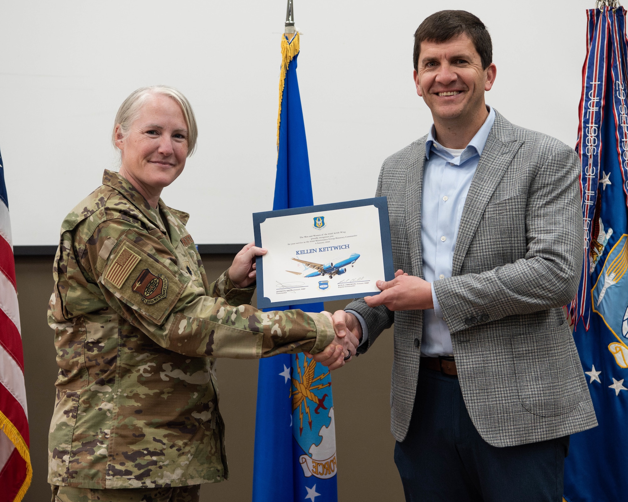 During their two-year tenure, honorary commanders served as a liaison between service members and the public to increase communication and collaboration between the military and the local community, giving Citizen Airmen and surrounding townships a greater appreciation of one another.